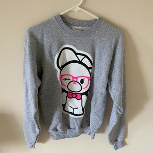 IllThreads Gray Couples Female Bear Crewneck Sweater S